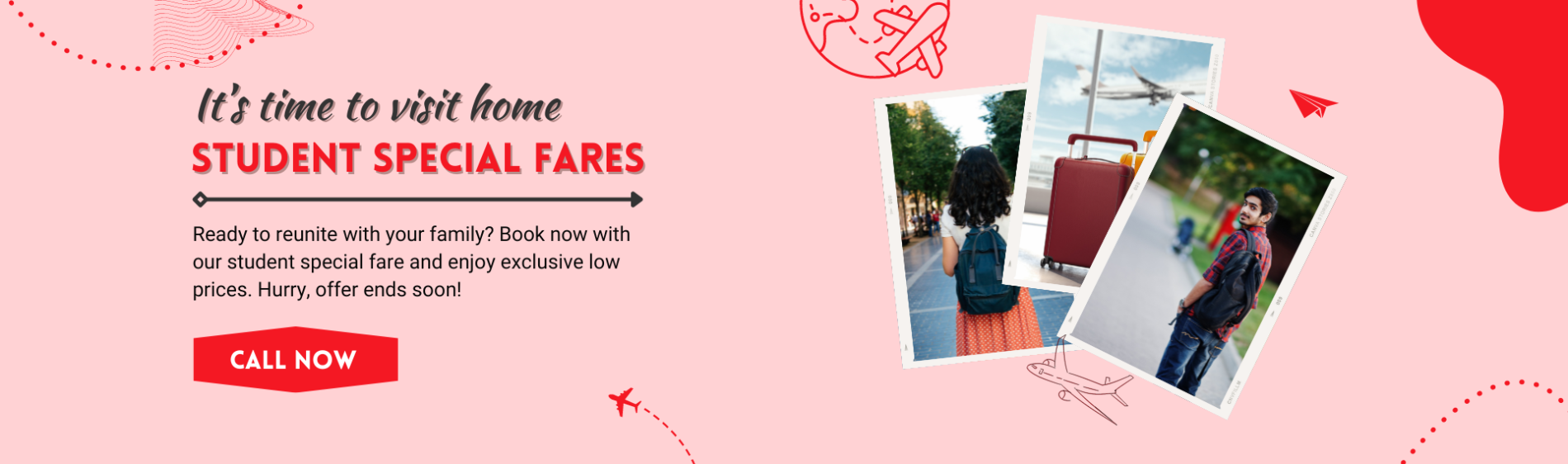 Exclusive Student special fare offer