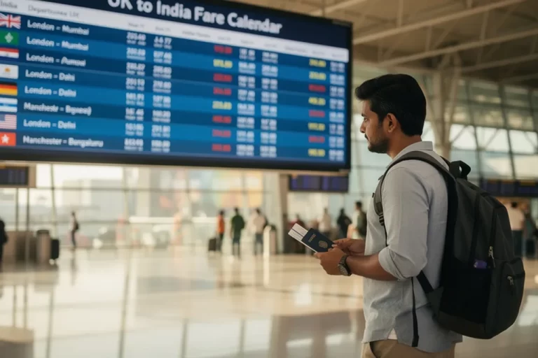 UKIndia Fare Calendar – Mann Travel UK–India Fare Calendar