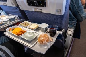InflightAirplaneAsianFoodSetMealServedConsistingRiceAnd – Mann Travel