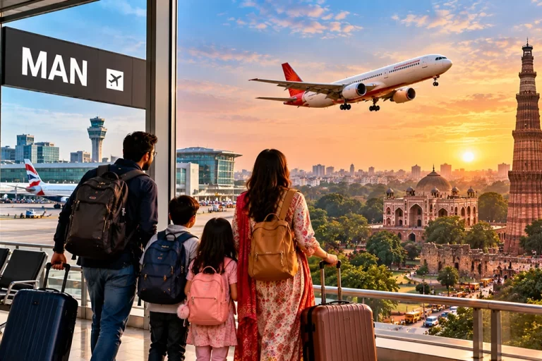 Flights Manchester to Delhi Your 2026 Route Guide for Northern Families
