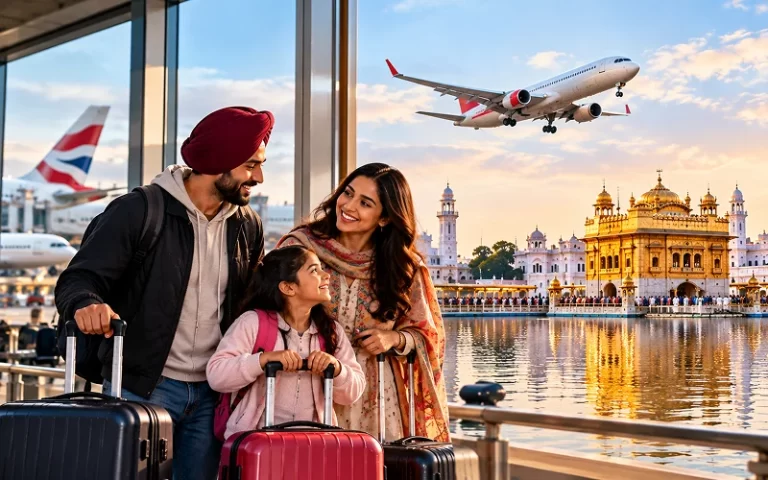 Flights Manchester to Amritsar One-Stop Options Via Delhi and Tips for Northern Punjabi Families 1 – Mann Travel Flights Manchester to Amritsar One-Stop Options Via Delhi and Tips for Northern Punjabi Families 1