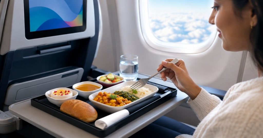 Best airlines for Indian vegetarian meals on UK to India flights 2026