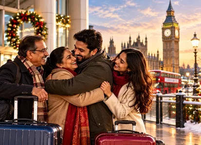 Parents Visiting UK from India for Christmas